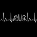 update alt-text with template Heartbeat Concertina Ladies Fitted T-shirt - T-shirt - Black - Mudchutney