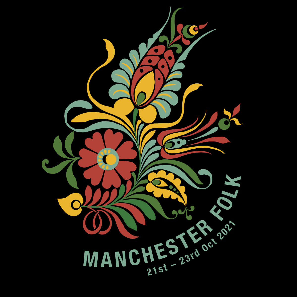 Manchester Folk Festival 2021 T-shirt