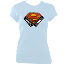 Melodeon Superhero Ladies Fitted T-shirt