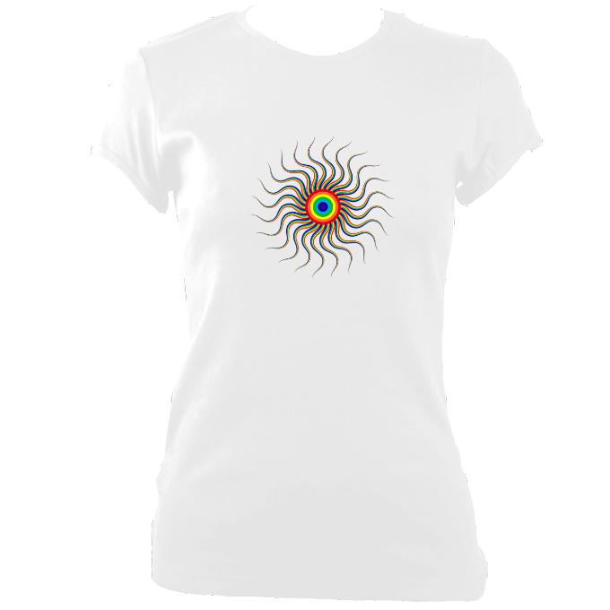 Wavy Spiral Fitted T-Shirt