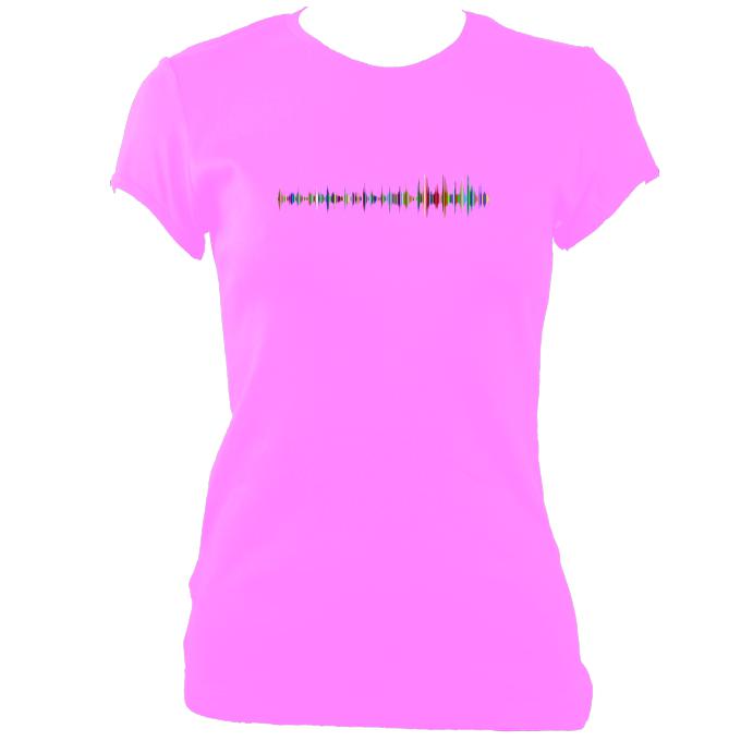 update alt-text with template Soundwave Fitted T-Shirt - T-shirt - Azalea - Mudchutney