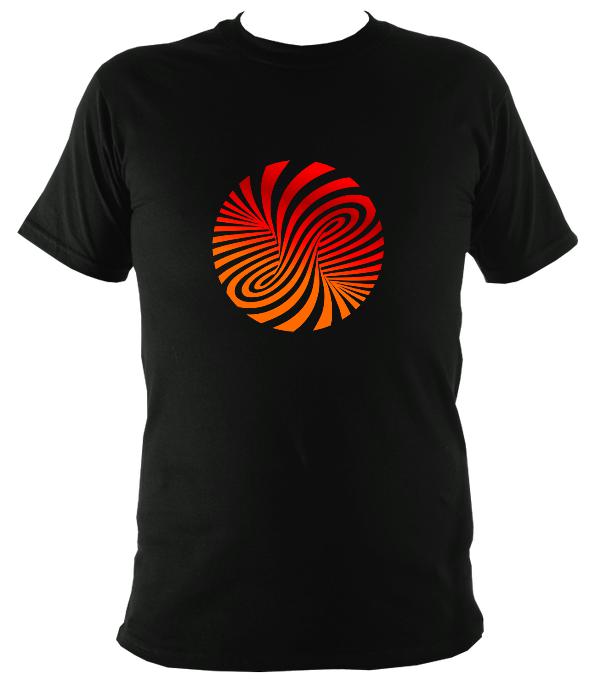 Red and Orange Swirly Illusion T-Shirt