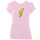 update alt-text with template Lightening Fitted T-Shirt - T-shirt - Light Pink - Mudchutney