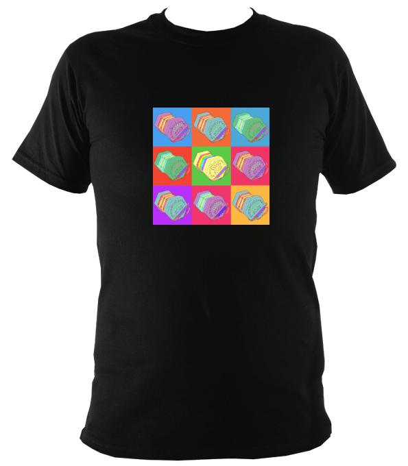 Warhol style Anglo Concertina T-shirt