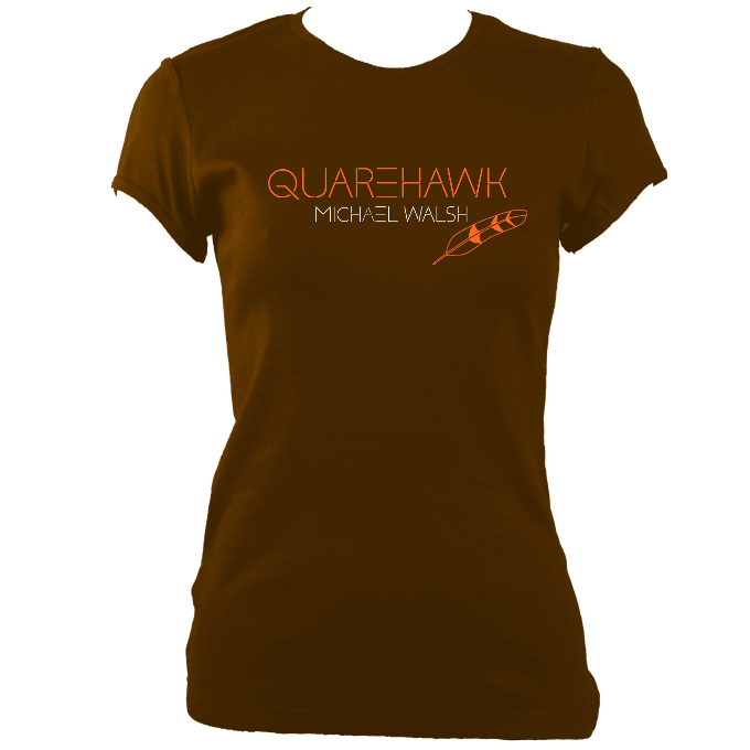 Michael Walsh "Quarehawk" Ladies Fitted T-shirt