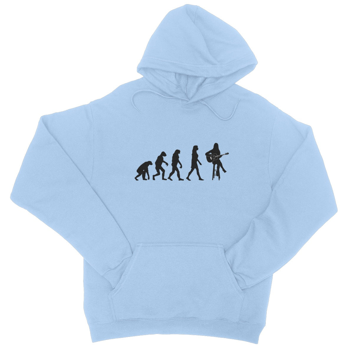 Evolution of Female Guitar Players Hoodie