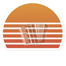 Sunset Accordion Sticker