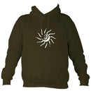 Tribal Sun Hoodie-Hoodie-Olive green-Mudchutney