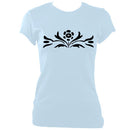 update alt-text with template Flower Ladies Fitted T-shirt - T-shirt - Light Blue - Mudchutney