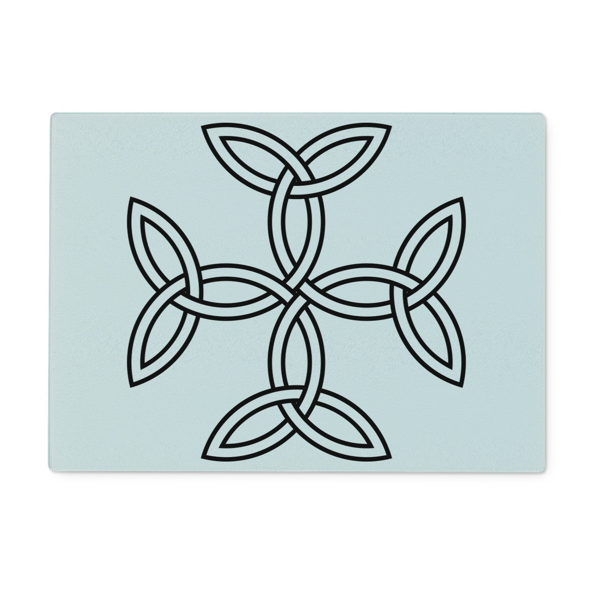 Celtic 4 sided knot Glass Chopping Board