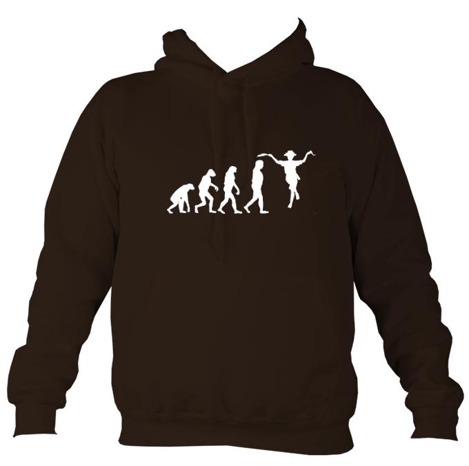 Evolution of Morris Dancers Hoodie-Hoodie-Hot chocolate-Mudchutney