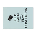 Keep Calm & Play Anglo Concertina Glass Chopping Board