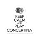 Keep Calm & Play English Concertina Sticker