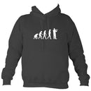 Evolution of Flute Players Hoodie-Hoodie-Charcoal-Mudchutney