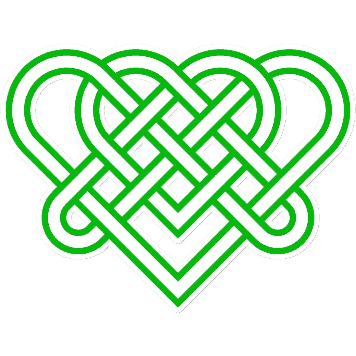 Celtic woven hearts Sticker