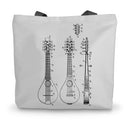 Mandolin Patent Canvas Tote Bag