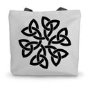 Celtic Flower Canvas Tote Bag