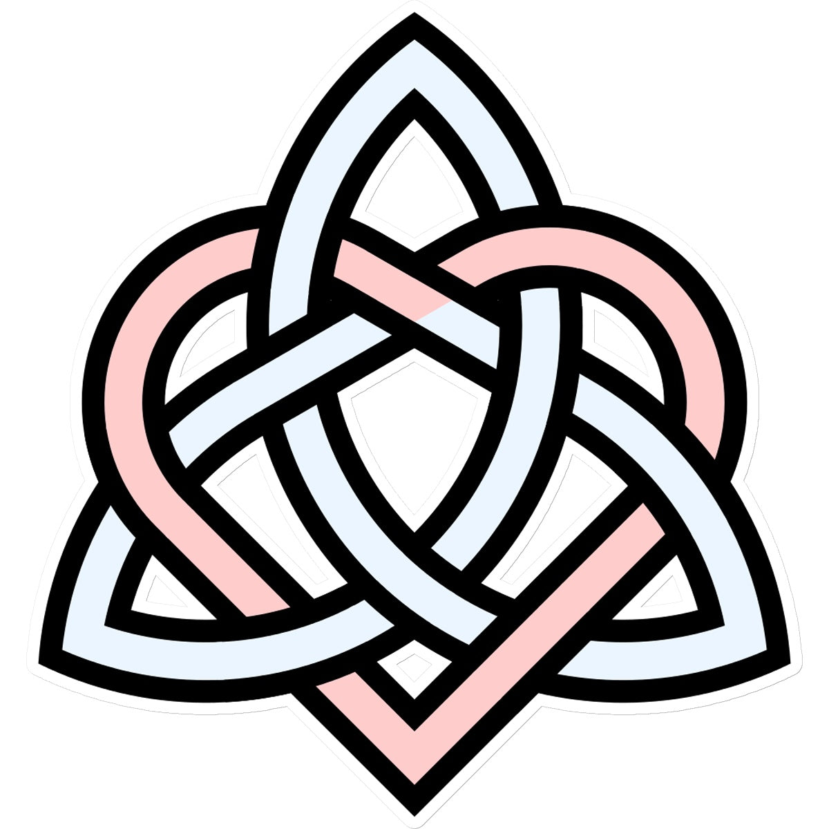 Woven Celtic Hearts Sticker