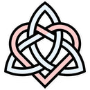 Woven Celtic Hearts Sticker