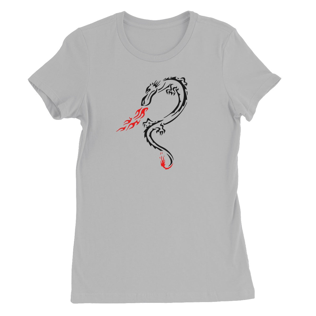 Tribal Dragon Breathing Fire Women's T-Shirt