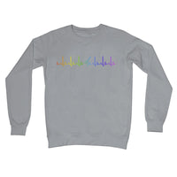 Rainbow Heartbeat Guitar Sweatshirt