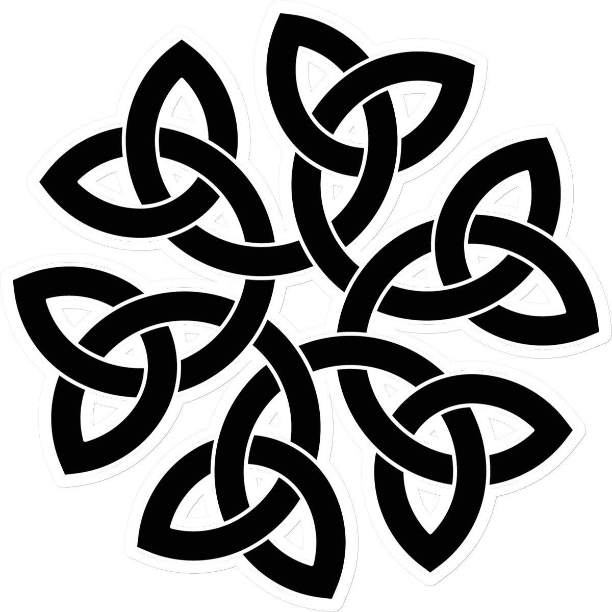 Celtic Flower Sticker