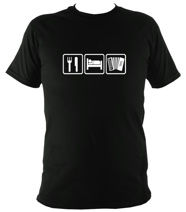 Eat, Sleep, Play Melodeon T-shirt