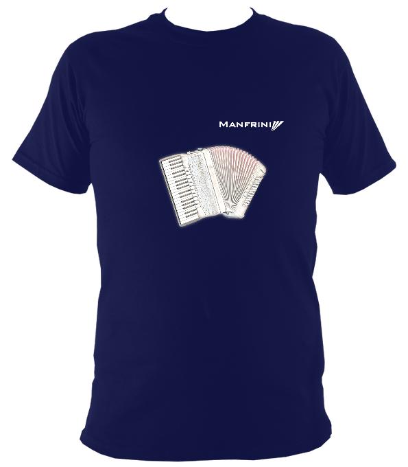 Manfrini Piano Accordion T-Shirt - T-shirt - Navy - Mudchutney