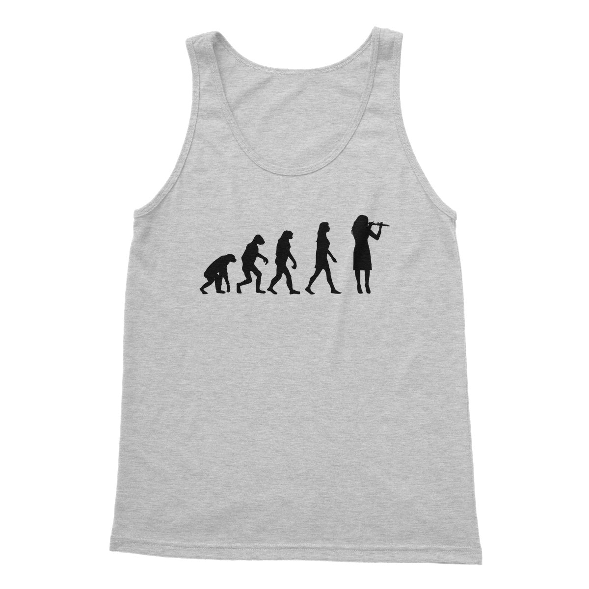 Evolution of Female Flute Players Tank Top