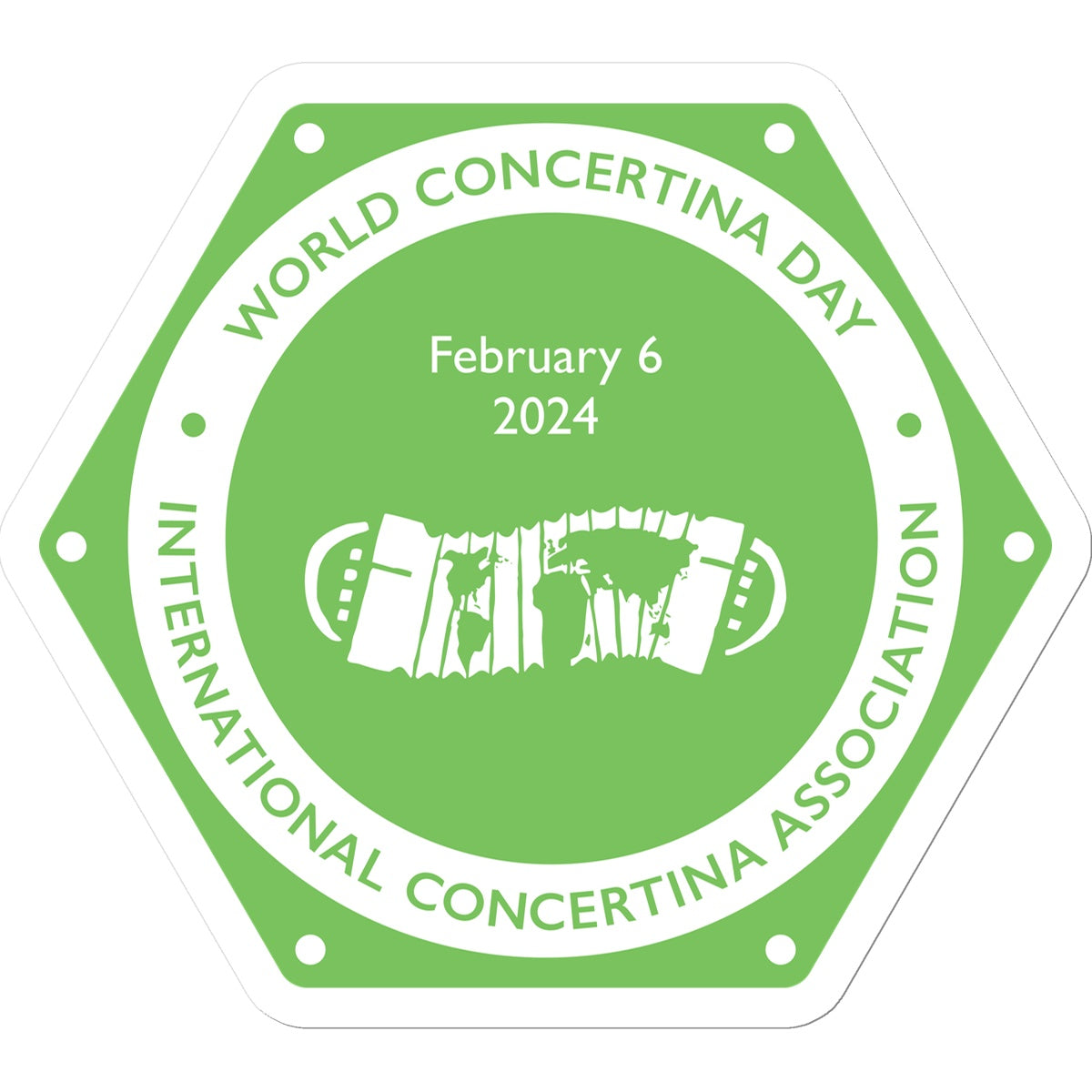 World Concertina Day 2024 Sticker