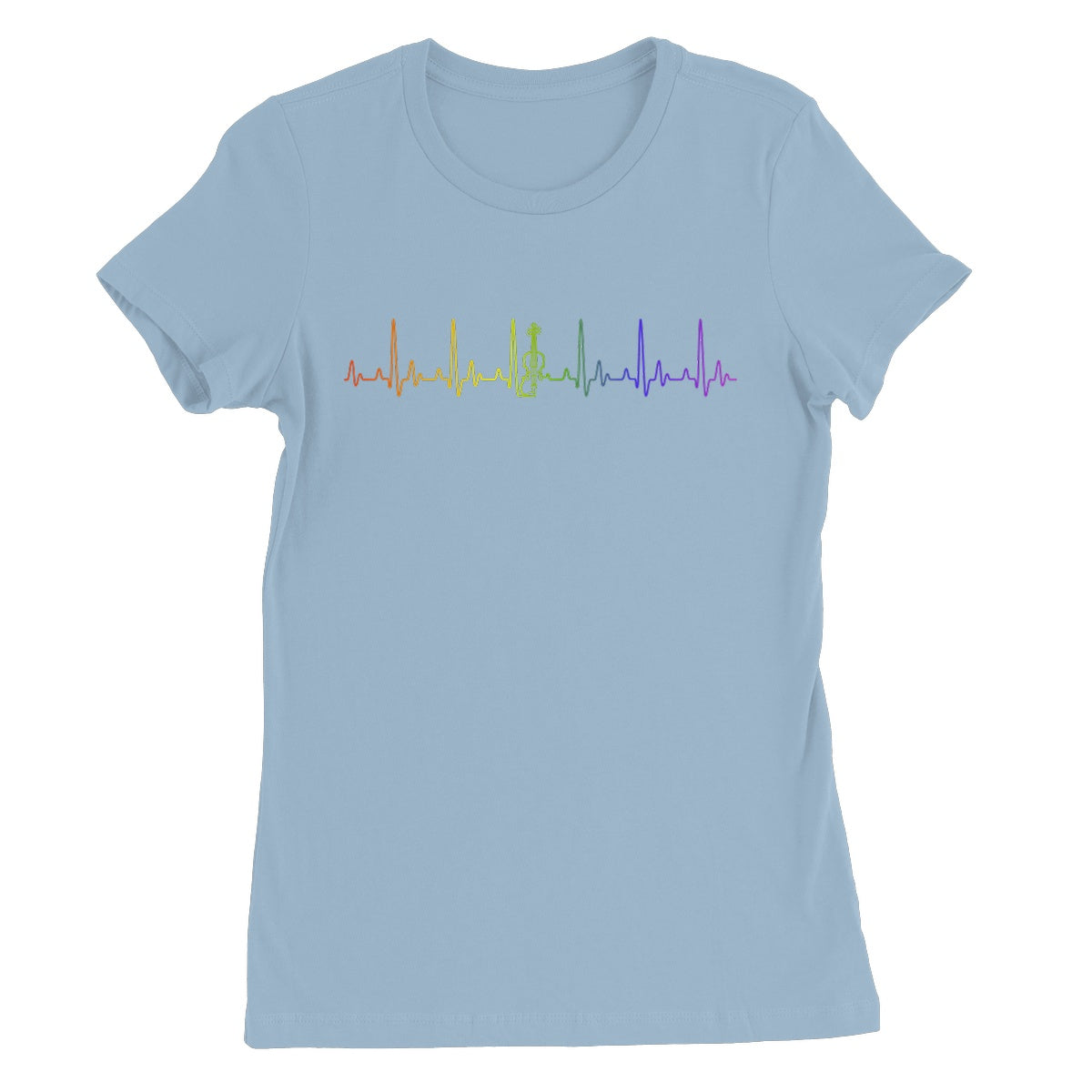 Rainbow Heartbeat Fiddle Women's T-Shirt