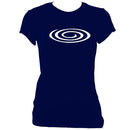 update alt-text with template Spiral Ladies Fitted T-shirt - T-shirt - Navy - Mudchutney