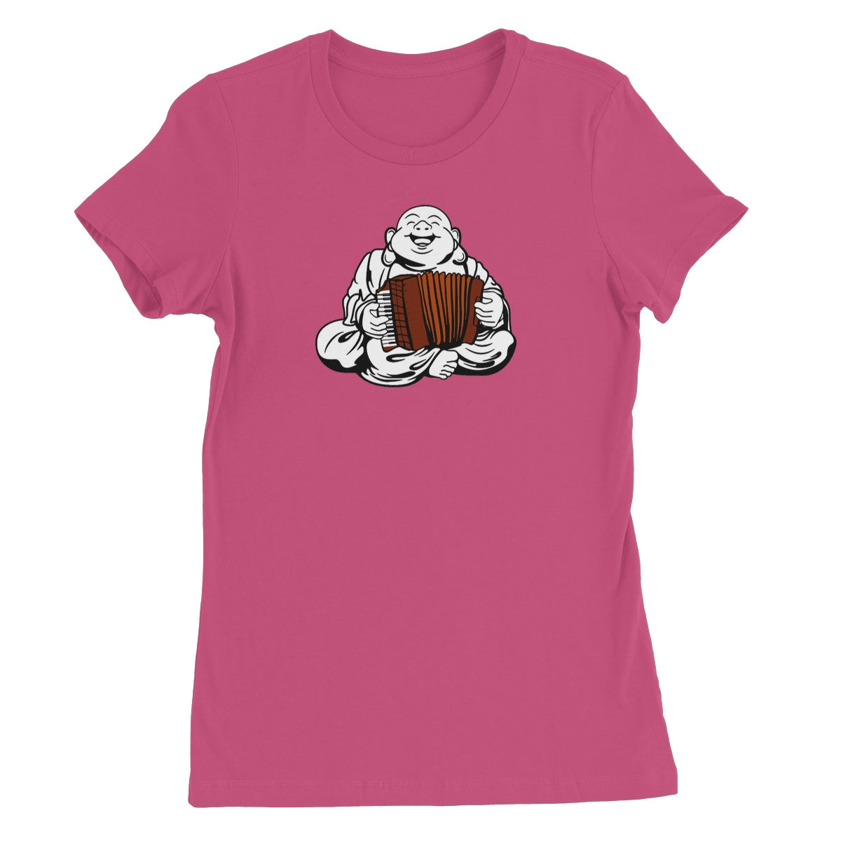 Accordion Playing  Buddha Women's T-Shirt