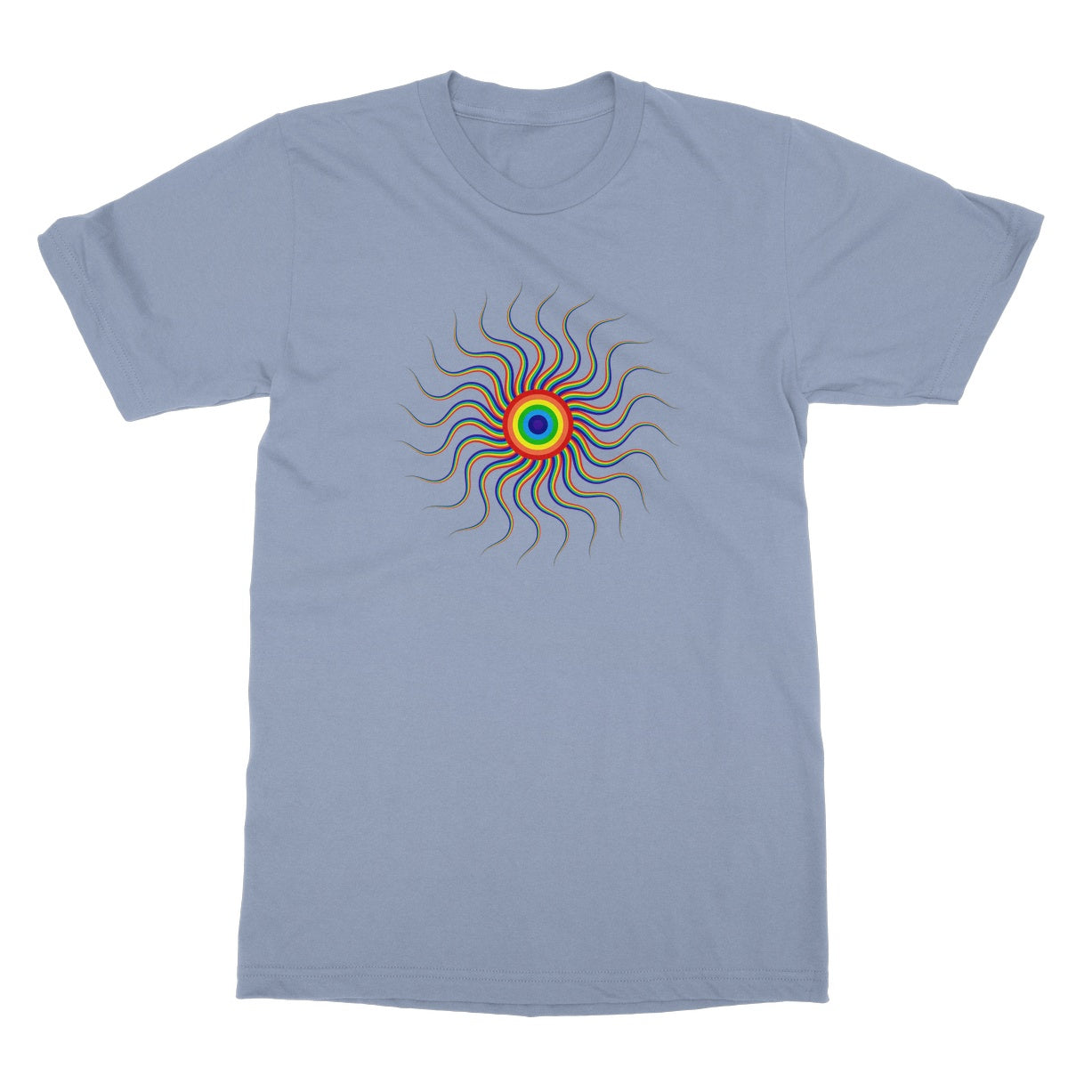 Colourful Wavy Sun T-Shirt