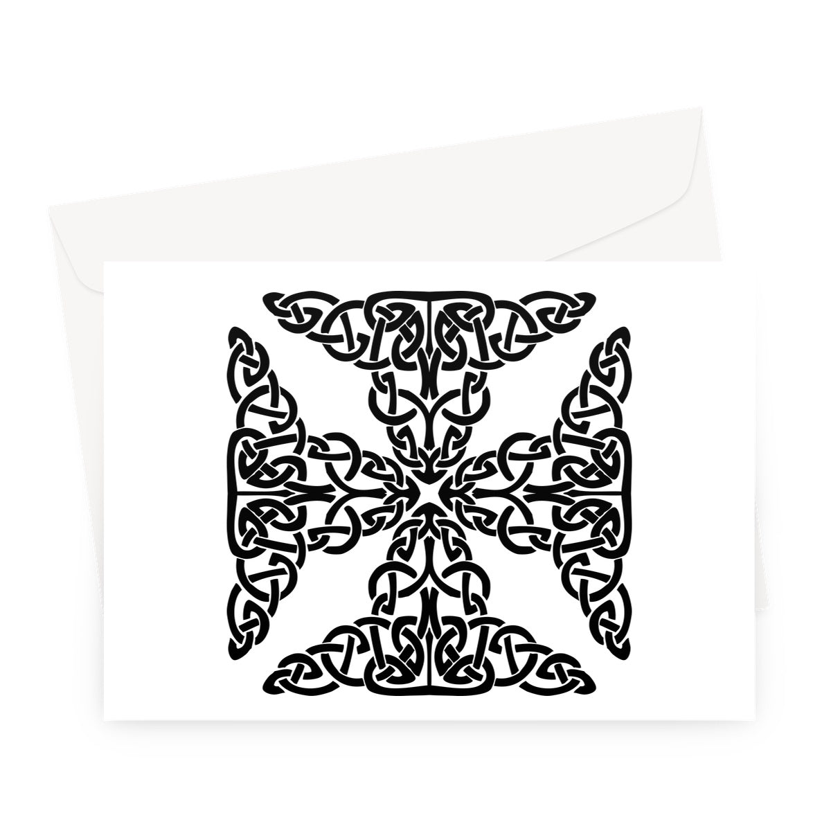 Complex Celtic Cross Greeting Card