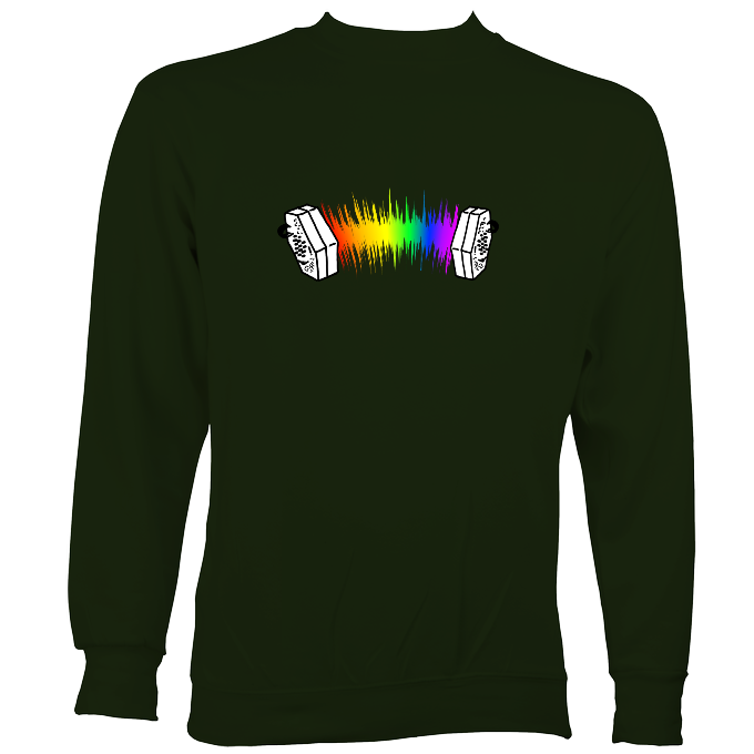 Rainbow Sound Wave Concertina Sweatshirt