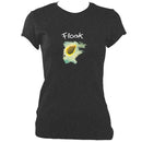 update alt-text with template Flook "Haven" Ladies Fitted T-Shirt - T-shirt - Dark Heather - Mudchutney