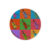 Warhol Style Fiddles Glass Chopping Board