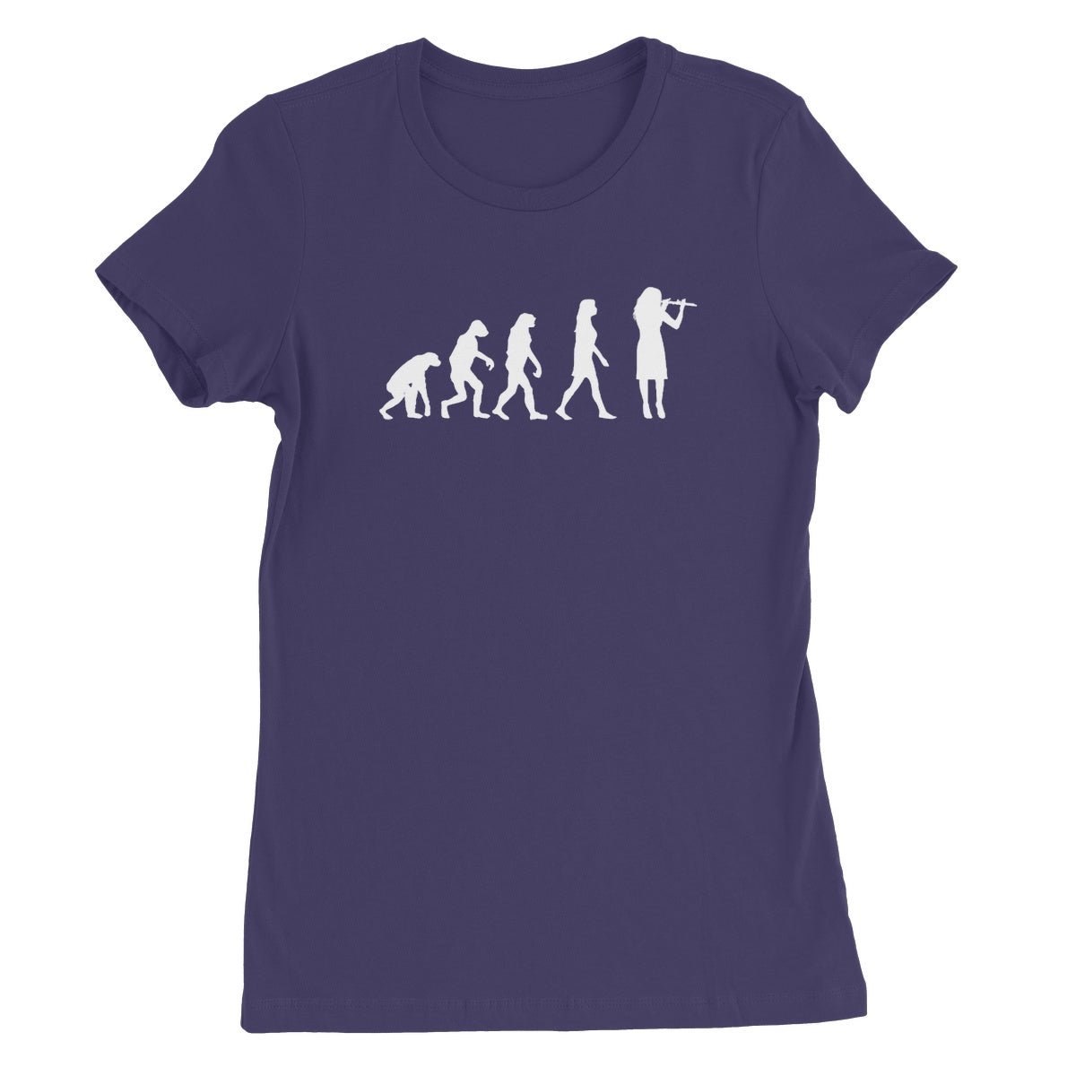 Evolution of Female Flute Players Women's T-Shirt