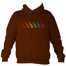 Rainbow FIddles Hoodie-Hoodie-Brick red-Mudchutney