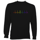 Heartbeat Fiddle in Rainbow Colours Sweatshirt