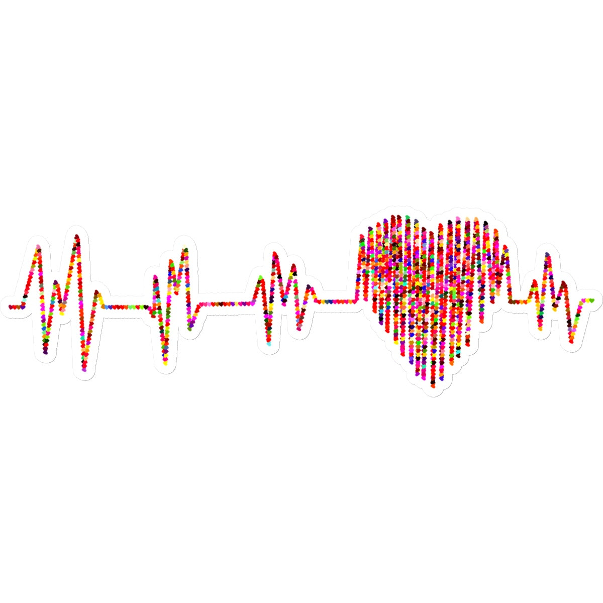 Heartbeat Sticker