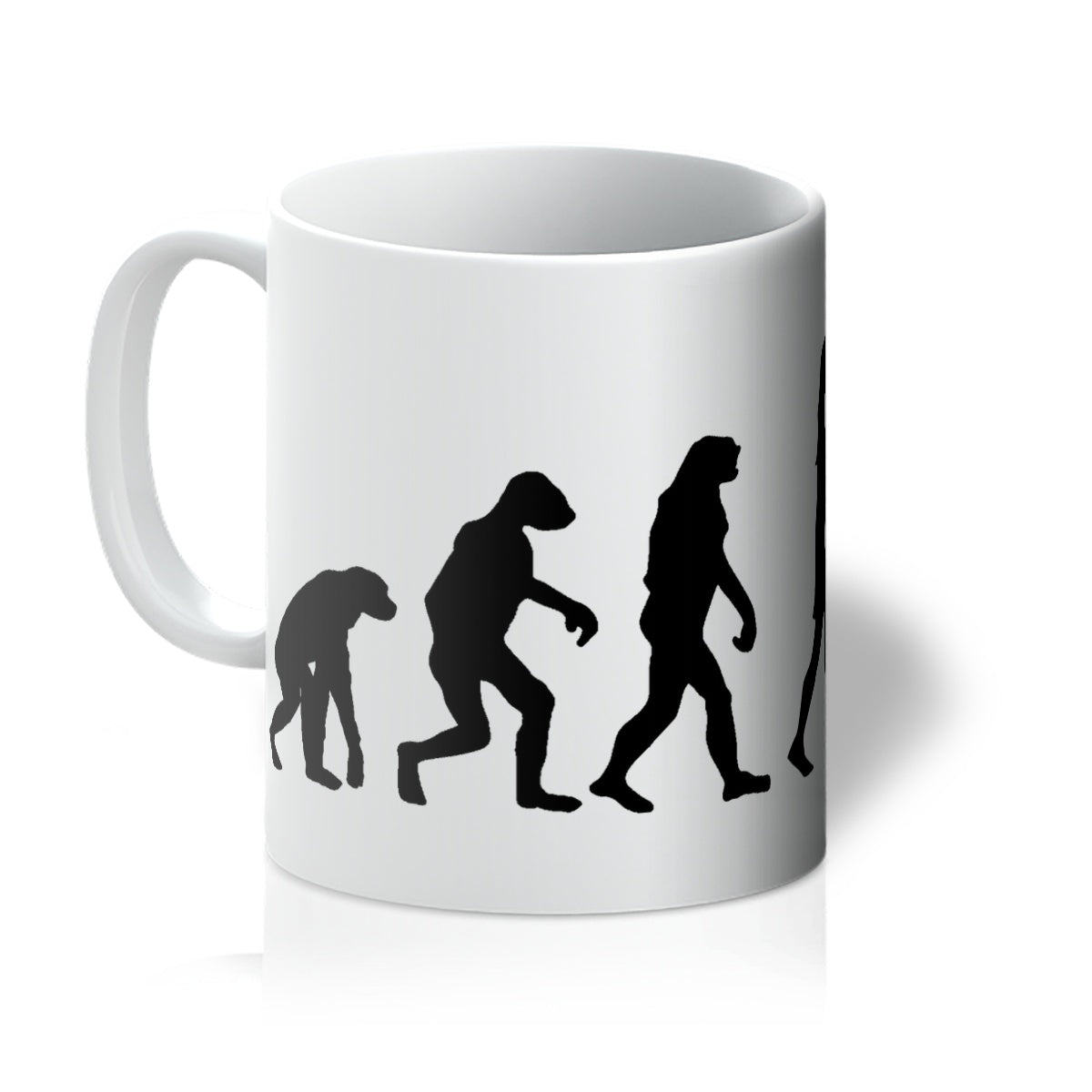 Evolution of Female Flute Player Mug