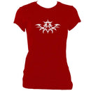 update alt-text with template Tribal Tattoo Ladies Fitted T-shirt - T-shirt - Antique Cherry Red - Mudchutney