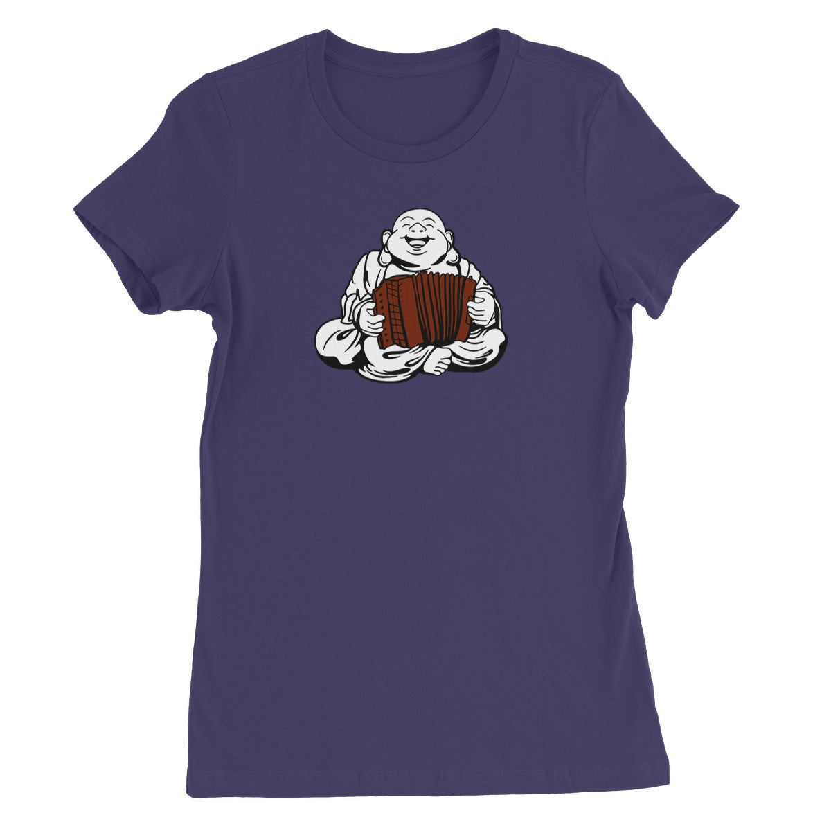 Melodeon Playing Buddha Women's T-Shirt