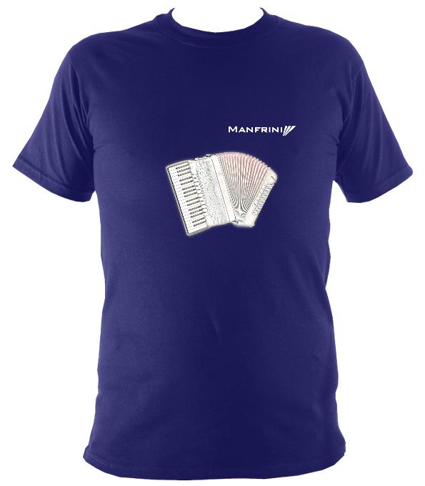 Manfrini Piano Accordion T-Shirt - T-shirt - Metro Blue - Mudchutney