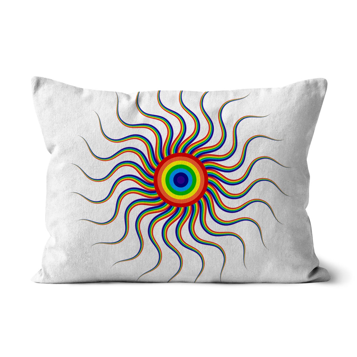 Colourful Wavy Sun Cushion