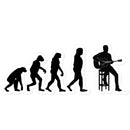 Evolution of Guitar Players Sticker