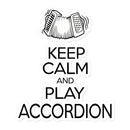 Keep Calm & Play Accordion Sticker