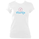 update alt-text with template Vishtèn Ladies Fitted T-shirt - T-shirt - White - Mudchutney